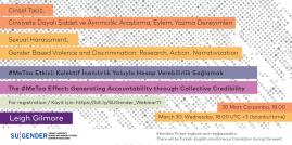 SU Gender Mart 2022 Etkinliklerinin aylık programı kapsamındaki webinar