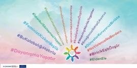 SU Gender tarafından ortak sloganlarla oluşturulan 8 Mart mesajına dair görsel