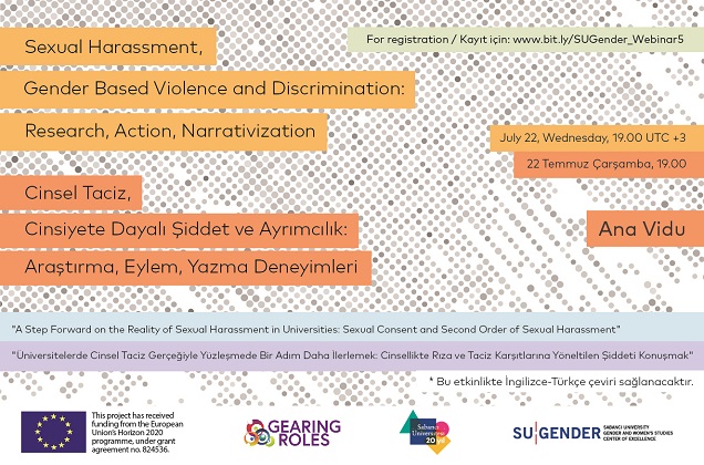 SU Gender continues international webinar series on sexual harassment  Resmi