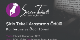 Şirin Tekeli Araştirma Ödülü Konferans ve Ödül Töreni