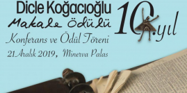 Dicle Koğacıoğlu Makale Ödülü 2019'daki Sahiplerini Buldu