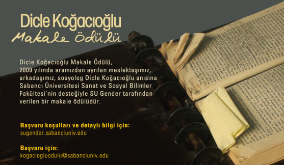 Dicle Koğacıoğlu Makale Ödülü 2017