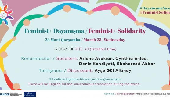 23 Mart tarihindeki feminist dayanışma konulu etkinlik duyurusu